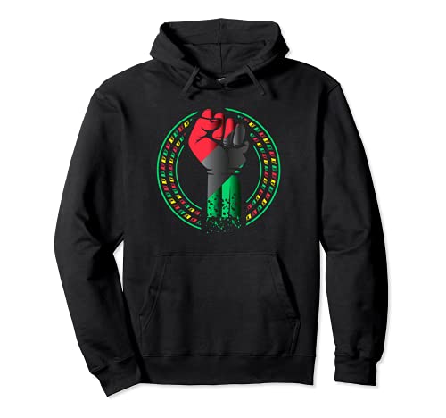 Black History Month Apparel BLM Pro Negro Power Puño Sudadera con Capucha