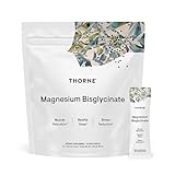 THORNE - Magnesium Bisglycinate - Powdered Magnesium Formula - Support Restful Sleep, Muscle Relaxation, Heart Health, and Metabolism* - NSF Certified for Sport - 30 Servings - 0.13 Oz per Stick Pack