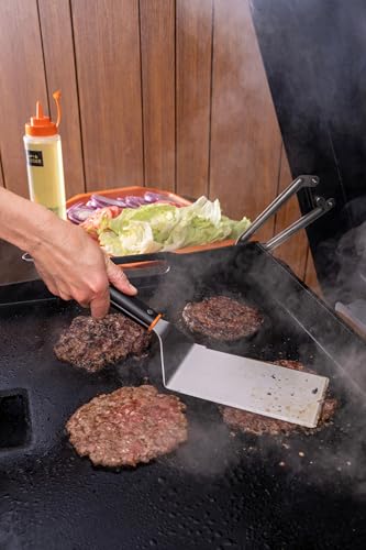 Traeger Grills Flat Top Burger Kit – XL Heavy-Duty Spatula & Cast Iron Burger Press for Smash Burgers, Perfect Sear & Griddle Cooking - image 5