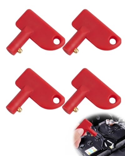 BTACGWP Clé Coupe-Batterie Lot de 4 Type Lame Verrouillage Sécurisé Pour Auto, Camion & Bateau – Interrompt Instantanément le Circuit pour Prévenir la Décharge Profonde