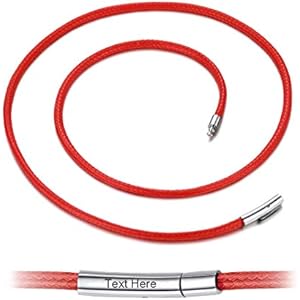 ChainsHouse Waterproof Braided Black Leather Necklace Cord with Clasp, Men Women DIY Rope Chain for Pendant, Customize Available, 1.5/2/3mm Width, 16/18/20/22/24/26/28/30" Length (with Gift