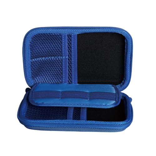 Diabetic Supplies Travel Case Eva Hard Shell Organizer Carrying Bag for Glucose Monitor Kit with Meter, Lancing Device, Lancets, Blood Sugar Test Strips, Sticker, Alcohol Wipes, Diabetes Kit (Blue)