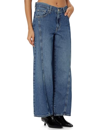 Levis Women Straight Fit Mid Rise Jeans, 2051, 28