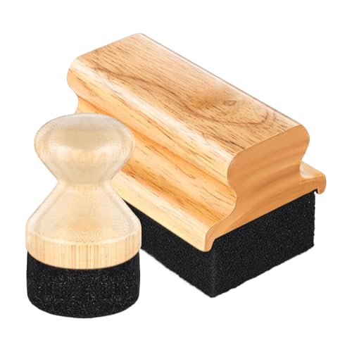 Aplicador de aceite mineral para tablas de cortar | Cepillo de limpieza para tabla de cortar - Aplicador de cera para tablas de cortar y restaurar utensilios de cocina de madera