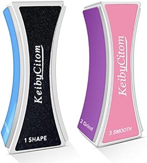 Nail Buffer, Professional Nail Files and Buffers for Shaping Polishing, New Natural Nail Shiner Buffer Block with 4 Sides for Nail Art Gel Suit for Home Salons Use (2 Pcs)