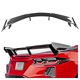 HECASA Rear Trunk Spoiler Wing Compatible with 2020-Present Chevy Corvette C8 Models, Trunk Lip Spoiler, Car Exterior Accessories Carbon Fiber Color