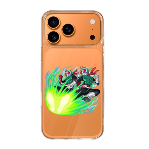 IPhone17ProMax用ケース 仮面ライダー1号 アイフォ17Air用ケース 透明 TPU スマホケース 軽量 おしゃれ 携帯カバー ワイヤレス充電対応