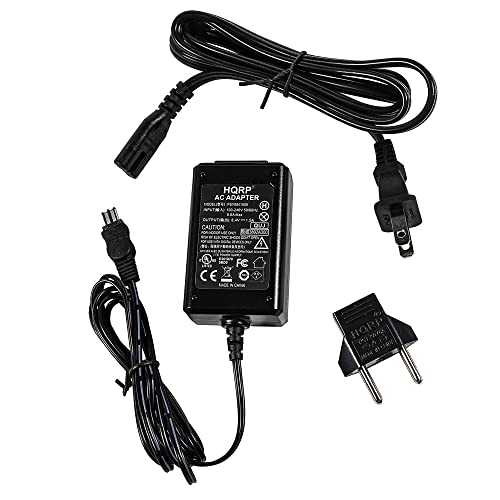 HQRP Replacement AC Adapter/Charger Compatible with Sony HandyCam DCR-TRV210, DCR-TRV230, DCR-TRV240, DCR-TRV250, TRV260, DCR-TRV280 Camcorder with USA Cord & Euro Plug Adapter