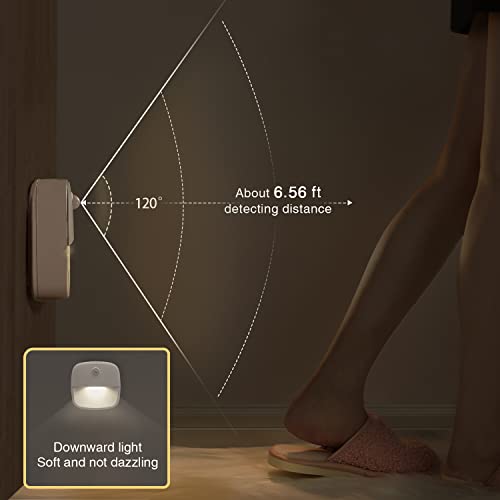 Night Light, Motion Sensor Light Indoor, Battery Powered Cool White Led Night Light, Stick-On Motion Sensor Night Light For Toilet, Bedroom, Battery Hallway, Stair Light, Motion Activated Wall Light #TOP3