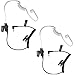 Pack of 2 Maximal Power RHF 617-1N 3.5mm Surveillance Plug Receiver/Listen Only Audio Earpiece for 2-Way Radio Transceivers and Radio Speaker Mics