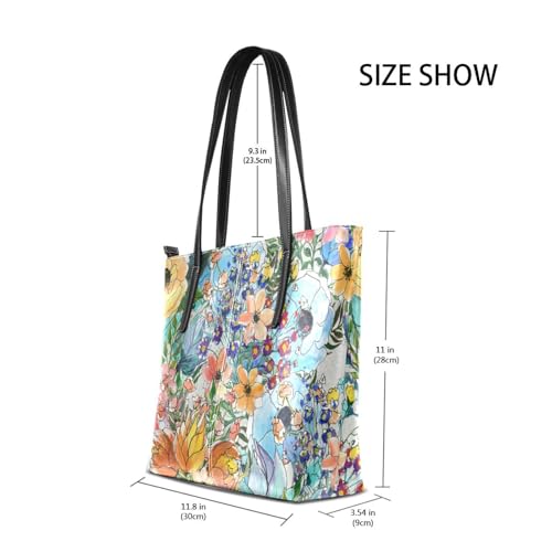 Image of Top Handle Bag for Women Vegan Leather Lady Purse Shoulder Bag