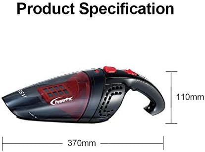 PowerPac PPV602 Rechargeable Portable Handheld Cordless Wet & Dry Vacuum Cleaner 9.6V,70W 7