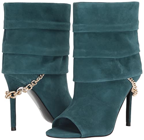 Guess Women's Adilee Ankle Boot, Teal Suede 310, 8 #TOP6