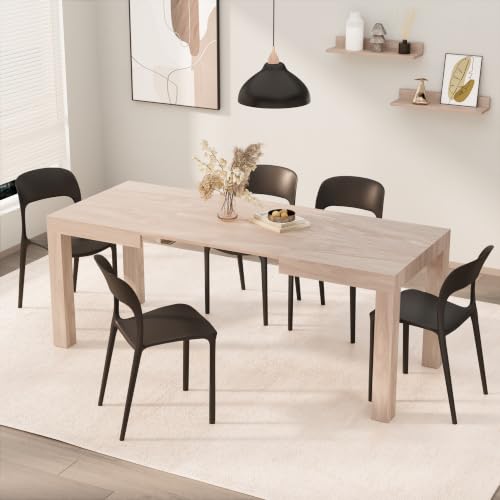 MOBILI FIVER, Mesa de Cocina Extensible First, 120(200) x80 cm, Color...