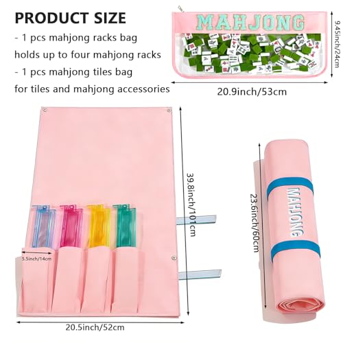 Set de 2 Bolsas para Mahjong Accesorios y Racks miniatura 2