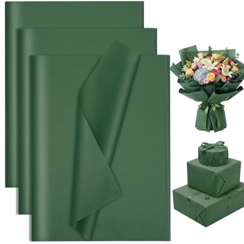 woric 80 Sheets Frost Green Tissue Paper for Gift Bags 20 X 14 Inches Gift Tissue Paper Bulk for Crafts Weddings Birthdays Party Back to School Christmas Holidays Decor