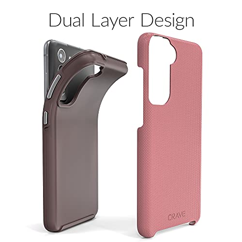Image of Crave for Galaxy S21 FE Case, Shockproof Protection Dual Layer for Samsung Galaxy S21 FE 5G (6.4 inch) - Berry