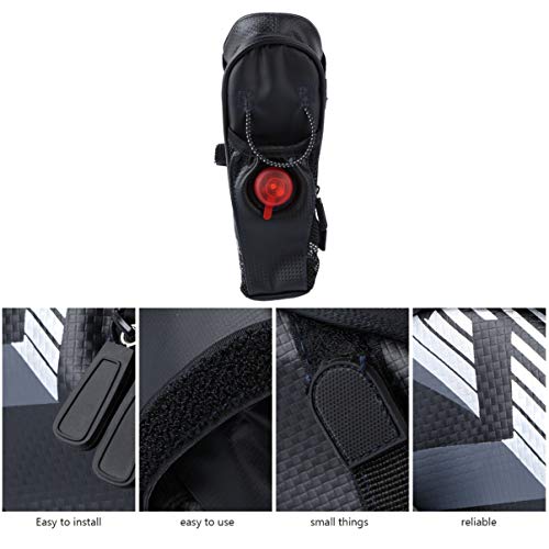 BESPORTBLE Bolsa de Selim de Bicicleta Com Suporte para Garrafa de Ãgua E Luz Traseira para Biciclet