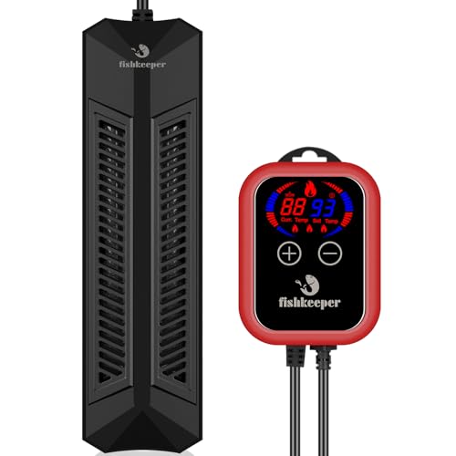 fishkeeper Chauffage d'aquarium, élément chauffant intelligent pour aquarium, plaque de cuisson sous-marine avec thermostat et température réglable, écran...