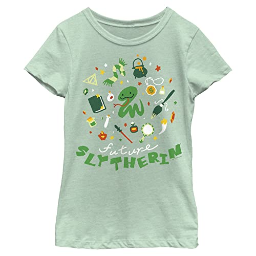 Harry Potter Girl's Slytherin Doodle T-Shirt
