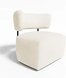 Poltrona Decorativa Orgânica Maya Bouclê - Pallazio