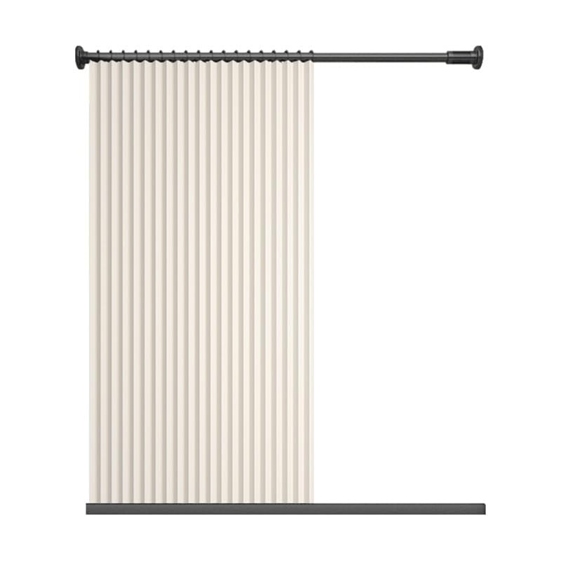 PFCDZDU Foldable Shower Curtain, Bathroom Privacy Shade Panel Set with Retractable Rod, Acordion Water Proof Shower Partition for Apartment Dormitory Bathtubs(Beige,100x200cm(70-120cm))