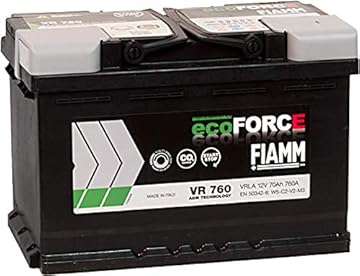 Fiamm 7903791 VR760 Ecoforce Batteria per Auto, 278 x 176 x 190 mm, 760A