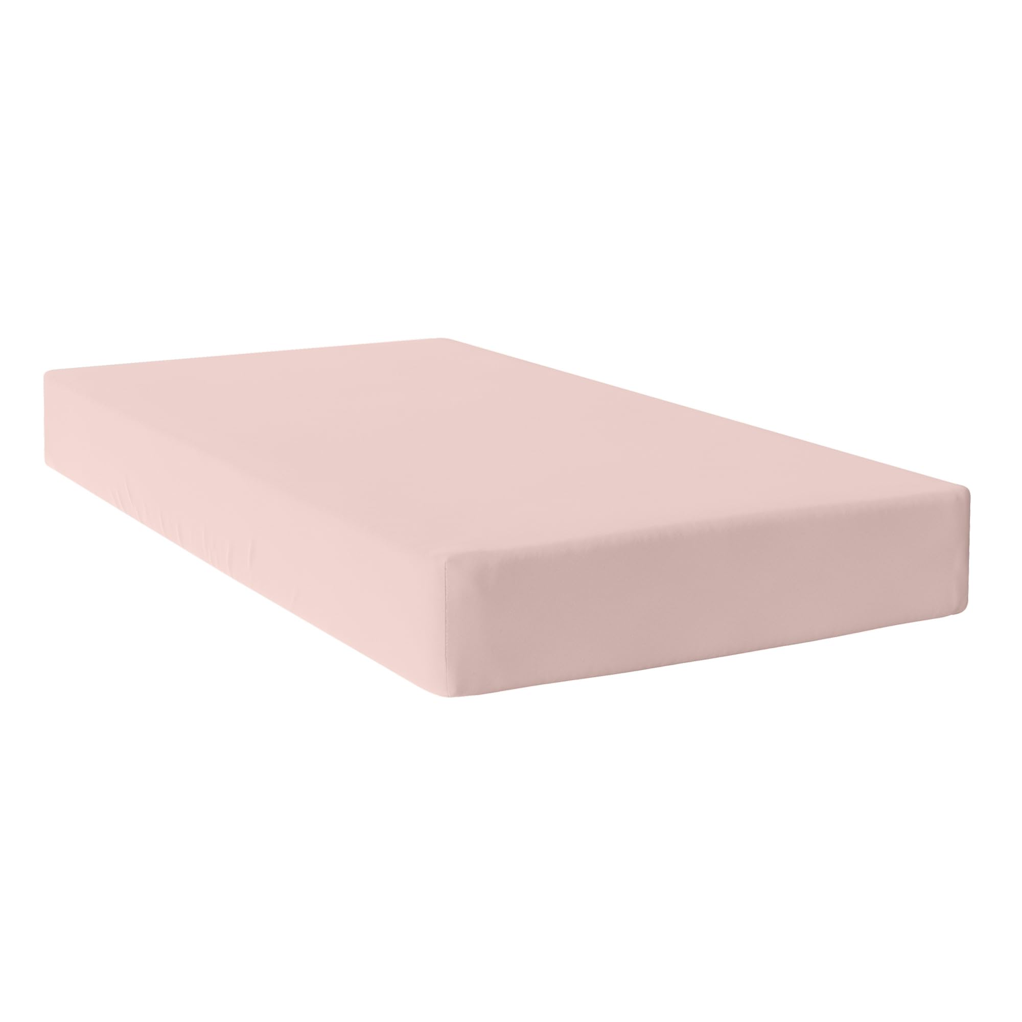 Drap housse 90x200x32 cm rose palo avec bonnet profond de 32 cm Basic Bajera