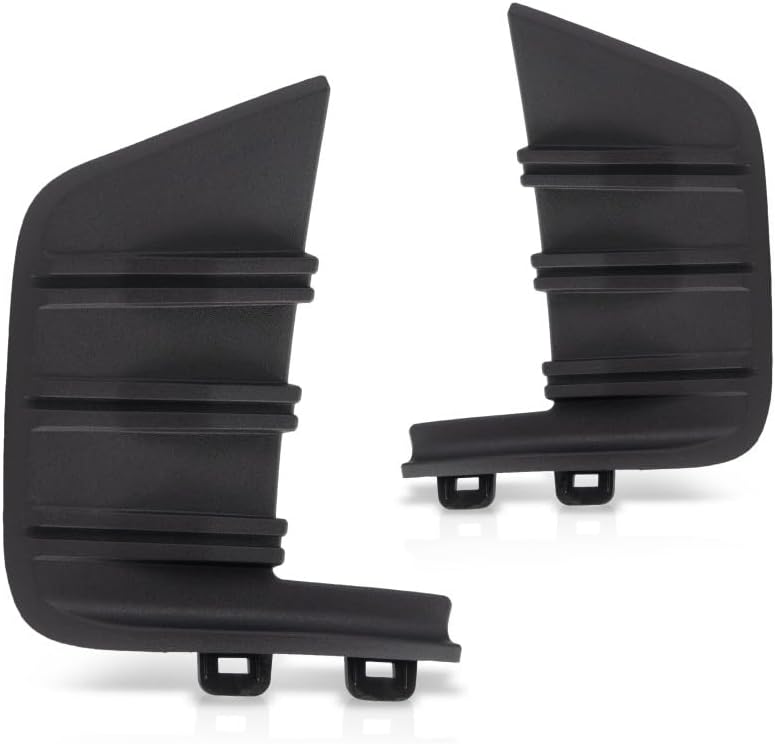 For Chevy Silverado 1500 2019 2020 2021 Bumper Cover Molding Driver and Passenger Side | Pair | Front | 2nd Design | CAPA | Replacement For 84588810, 84588811 | GM1046121, GM1047121