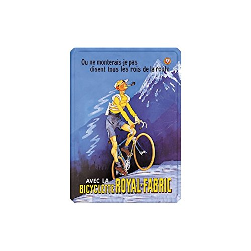 Éditions Clouet 29176 - Placa de metal (15 x 21 cm), diseño de bicicleta