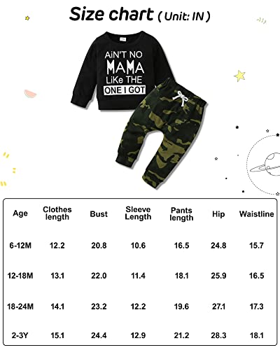 Image of YALLET Toddler Baby Boy Clothes, Long sleeve Letter Hoodies Top+Ripped Denim Pants 2pcs Fall Winter Outfit Sets