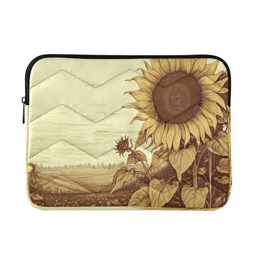 Funda para portátil de 13-14 pulgadas con diseño de girasol