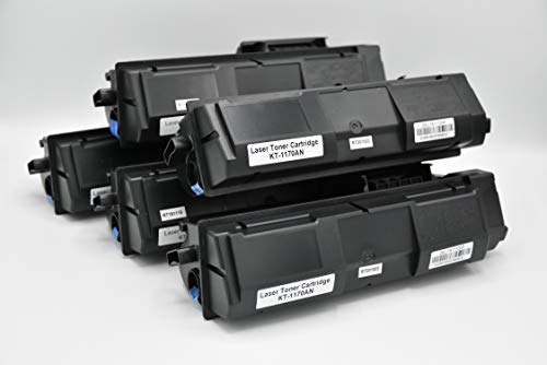 5x toner Duston nero TK1170, TK-1170 compatibile