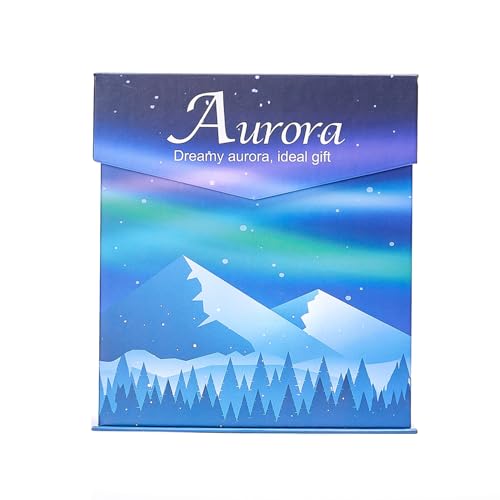 Image of One Fire Teenager Girl Gift Ideas Northern Lights Projector,18 Colors Aurora Light Projector,Dimmable Aurora Projector Mood Lighting for Bedroom Lights,Remote Galaxy Light Projector Purple Lamp
