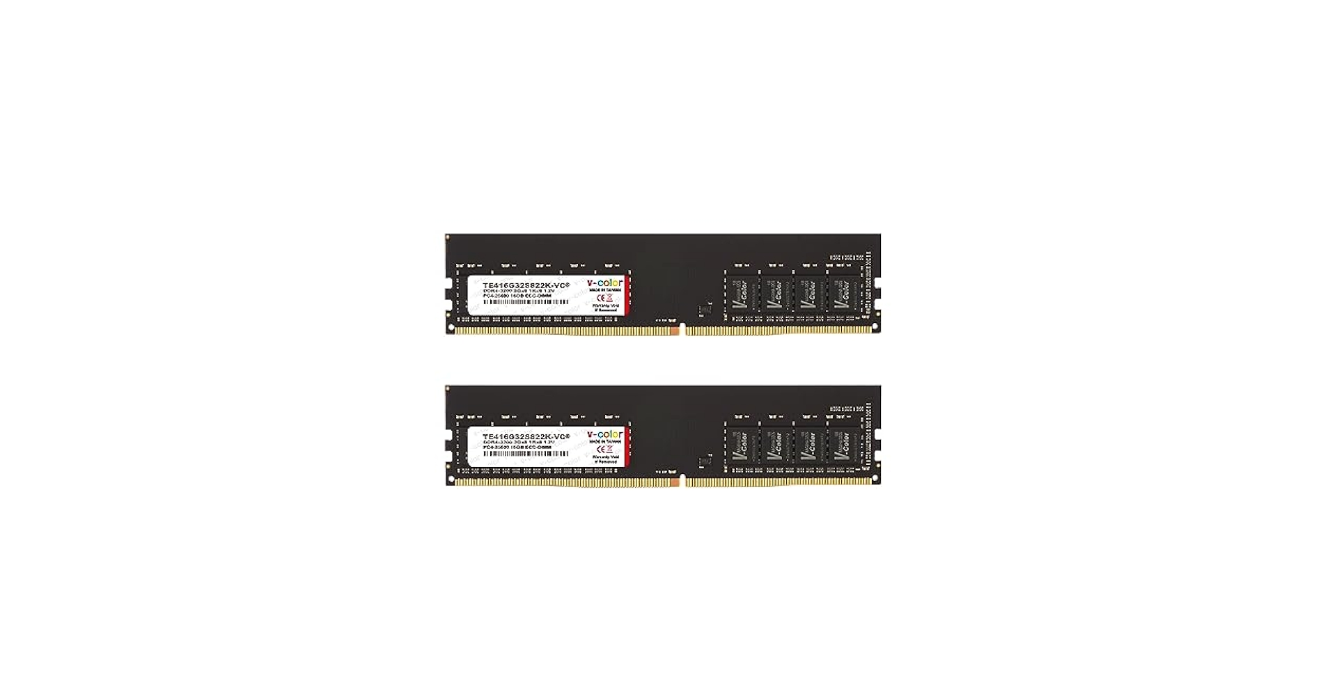 V-Color DDR4 32GB (2 x 16GB) 3200MHz (PC4-21300) Dual Rank