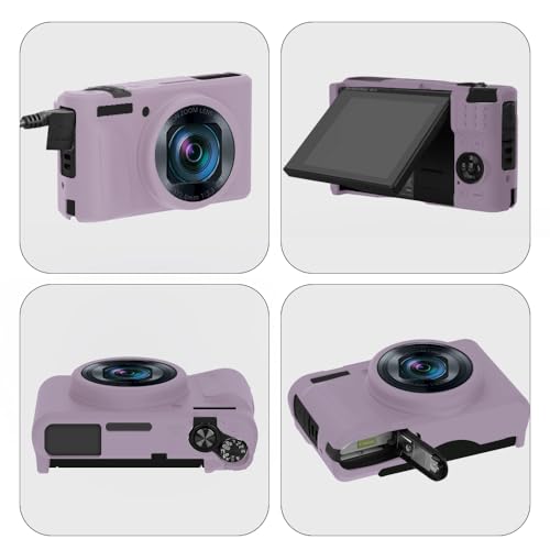 Funda de silicona para Canon PowerShot SX740/SX730 HS con protector de pantalla y correa miniatura 3