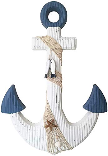 TGarice-Hanging-Nautical-Wooden-Anchor-Wall-Decor18HRustic-Anchor-Wall-Art-Sculpture-Beach-Theme-Home-Decoration-White 41PuYk2JggL