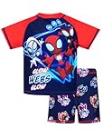 Marvel Boys Spiderman Swimming Costume | Spidey and His Amazing Friends Two Piece Boys Swimsuit | Blue | 4-5 Years