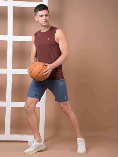 Image of Dollar Cotton Rich Fabric Solid Men's Shorts | Ribbed Waistband with Drawcord | Fashionable Print with Logo Branding | Side Pockets with Zip on one Side | Wide Array of Attractive Colours