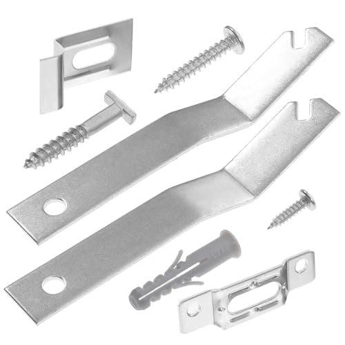 Image of TEHAUX 4sets Museum-Grade Picture Hanging Kit Security Hooks for Hotels and Art Galleries Wall-Mounted Hardware for Theft Prevention and Damage Elimination