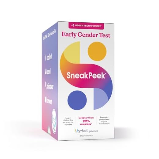 SneakPeek® DNA Test Gender Prediction - Know Baby’s Gender at 6 Weeks with 99.9% Accuracy¹ + Same Day Results - Lab Fees Included - Easy and Painless DNA Collection Method (Snap Fasttrack)