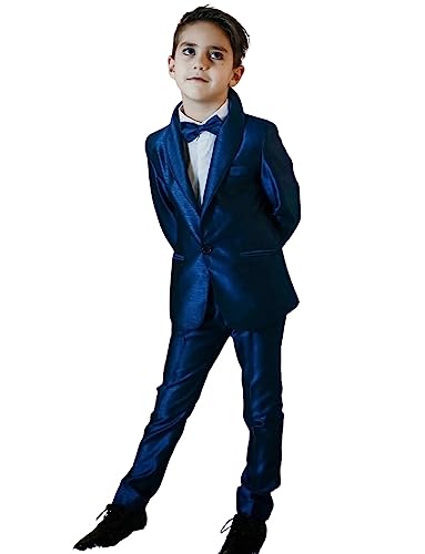 Costume deux pièces pour garçon avec veste à un bouton et pantalon chic