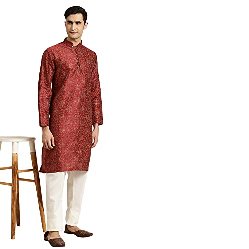 Sojanya (Since 1958 Men'S Silk Blend Printed Only Kurta4