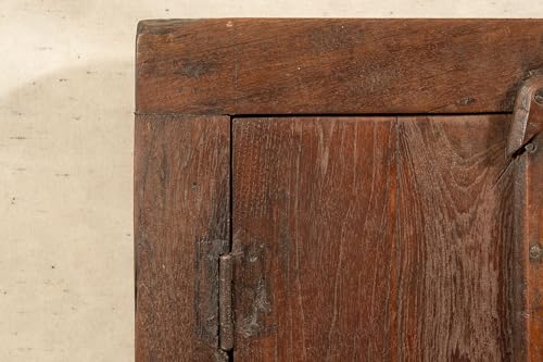 Biscottini Innentür Fenster L 44,5 x T 5,5 x H 61,5 cm - Holztür - Türen für Innen und Außen - Wohnkultur