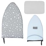 Steamer Glove With Pressing Cloth, Thermal Insulated Steam Proof Steamer Mitt, Double-Layer Protection Steam Iron Gloves For Travel & Home Use, Handheld Ironing Board Accessories
