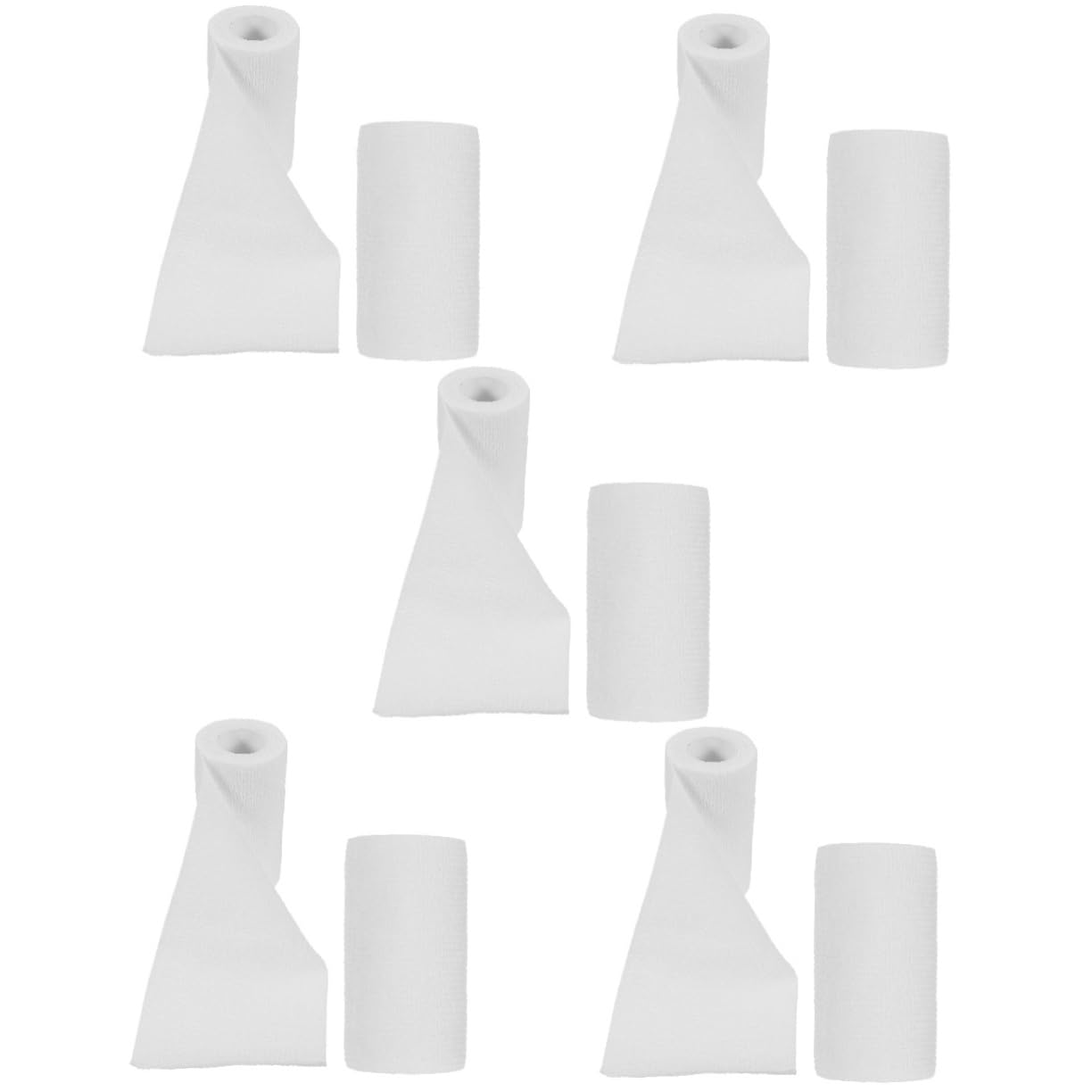 Sosoport Bandage Film Auto-adhésif Vache Auto-adhésif, Autocollant Bandes De Peau Auto-adhésives Bandages D'élasticité Sportif Bande Élastique Chiffon Blanche 2rouleaux