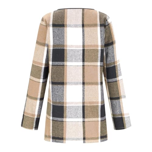 Long Cardigans for Women | Womens Fall Fashion 2025 Sweaters, Open Front Long Sleeve Checkered Cardigan Lightweight4