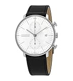 junghans max bill chronoscope preis Armband: Leder Junghans max Bill Chronoscope Herrenuhr Schwarz 027/4600.04