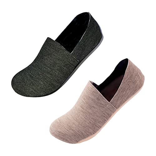 Image of No Show Cushion Lounge Slipper Sock for Women with Anti-Skid Bottom and Heel Grippers