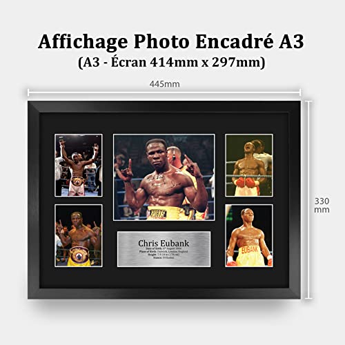 Chris Eubank photo dédicacée imprimée A3 encadrée de qualité supérieure - 2